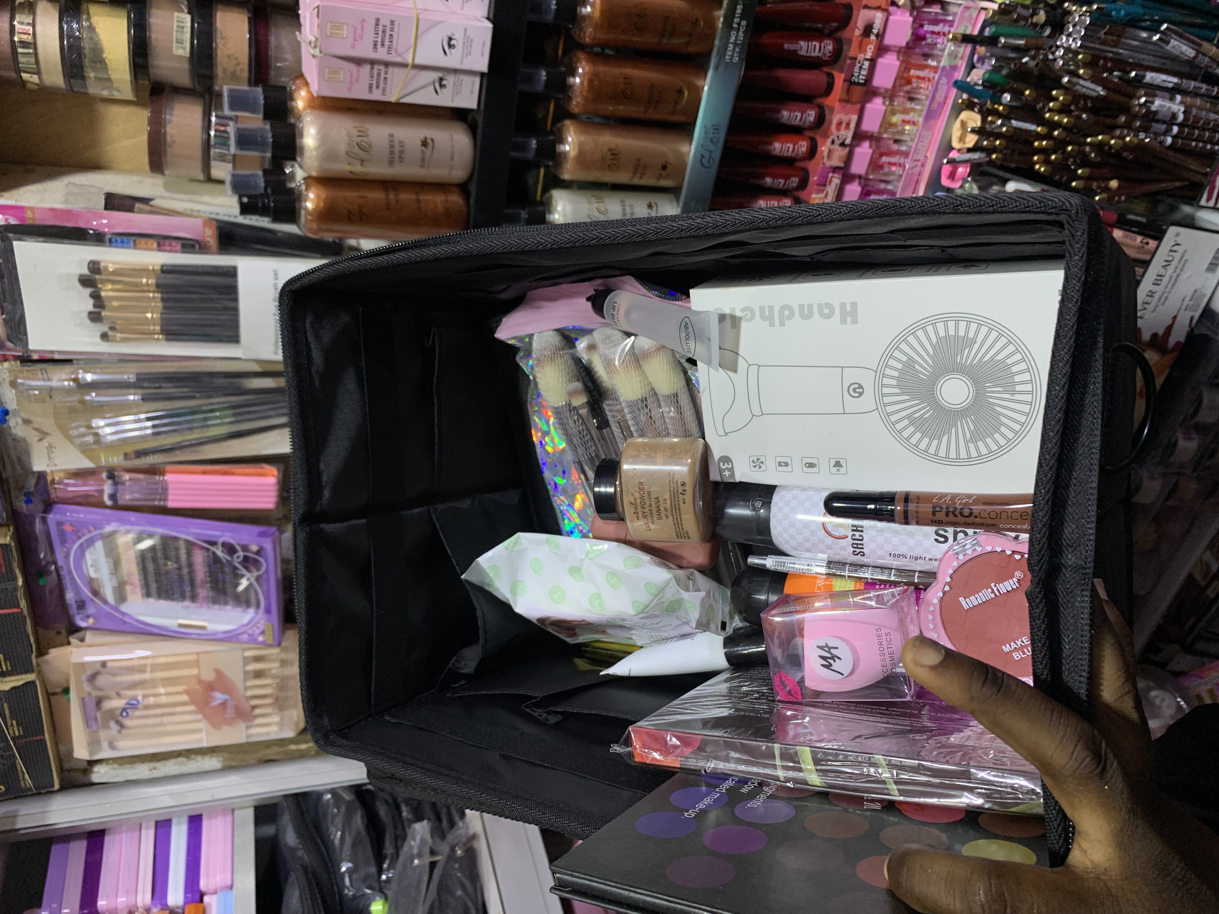 Makeup combo with bag