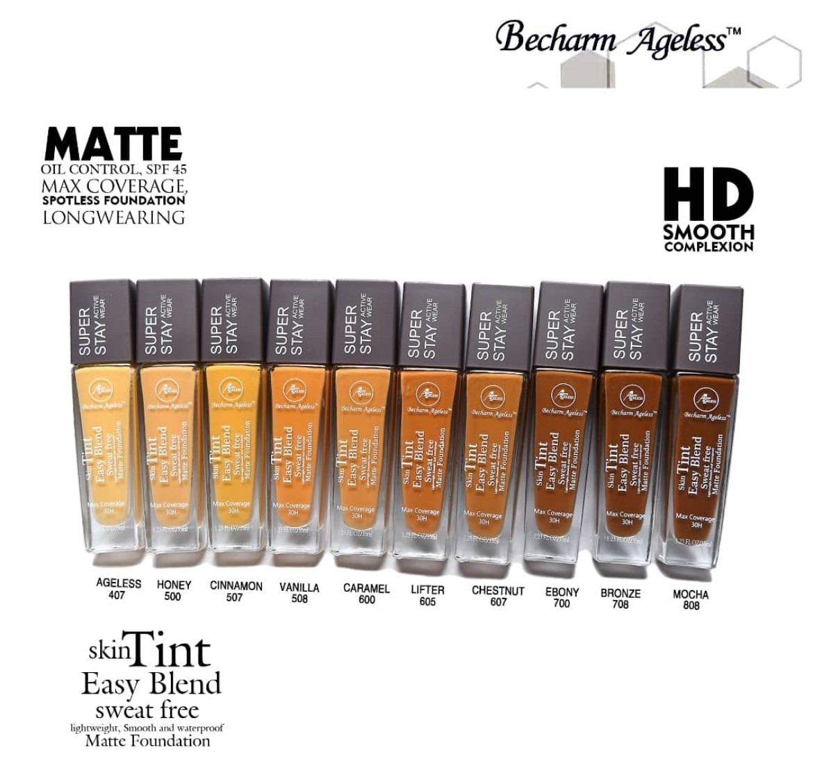 Foundation Becham Ageless - Add your Shade type in the Notes Section when checking out