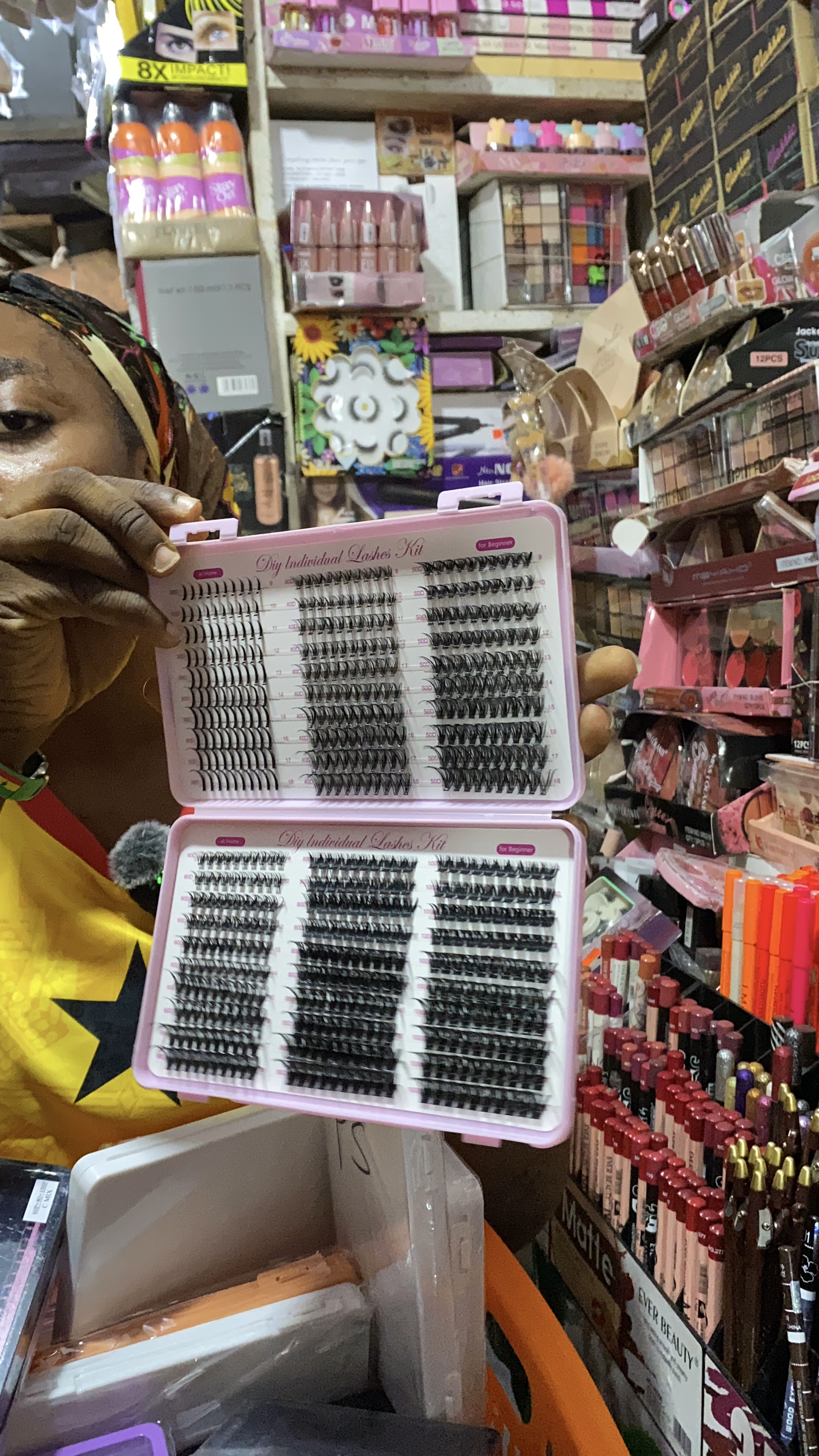 DIY Cluster lashes with Spikes