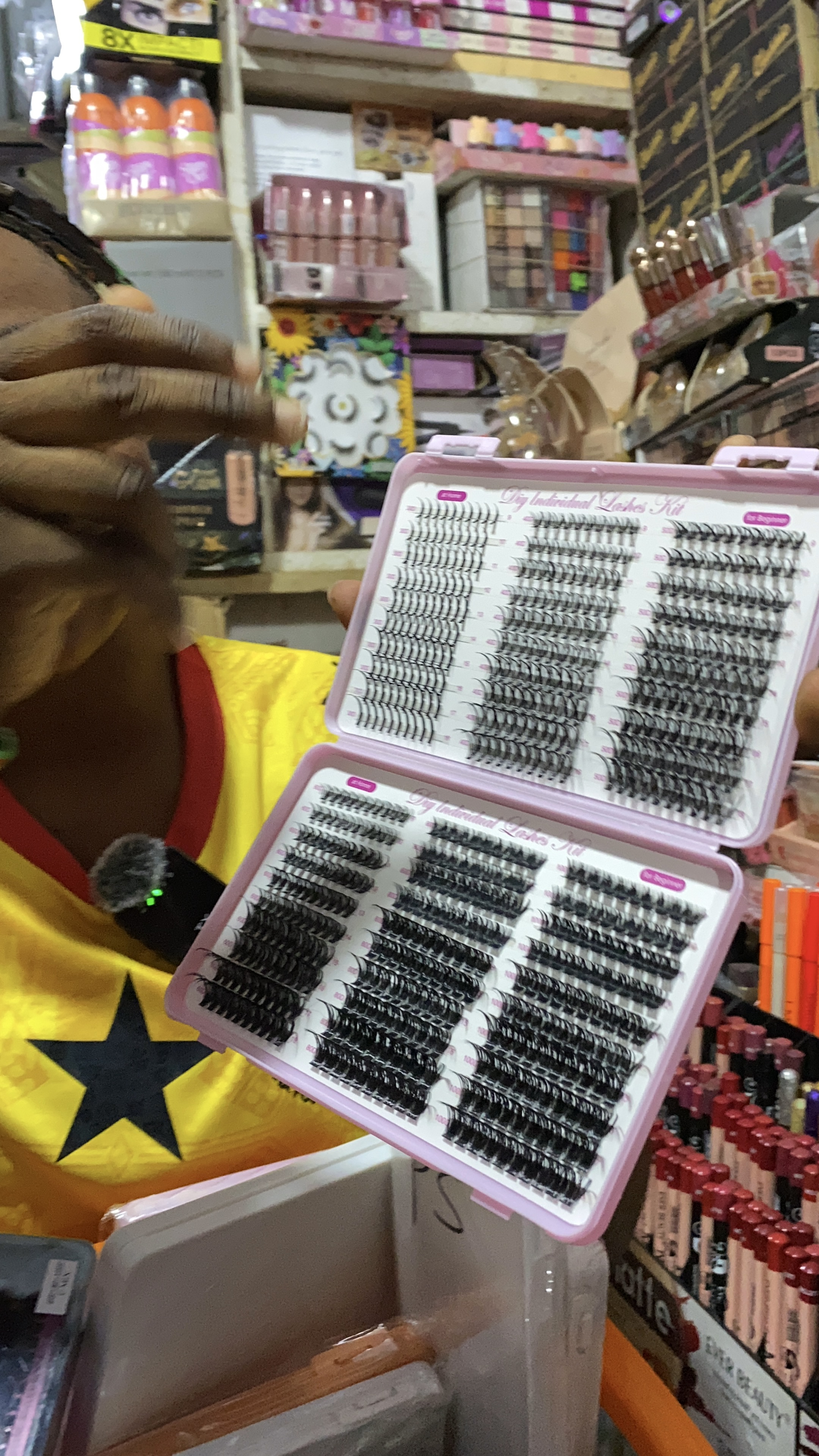 DIY Cluster lashes with Spikes