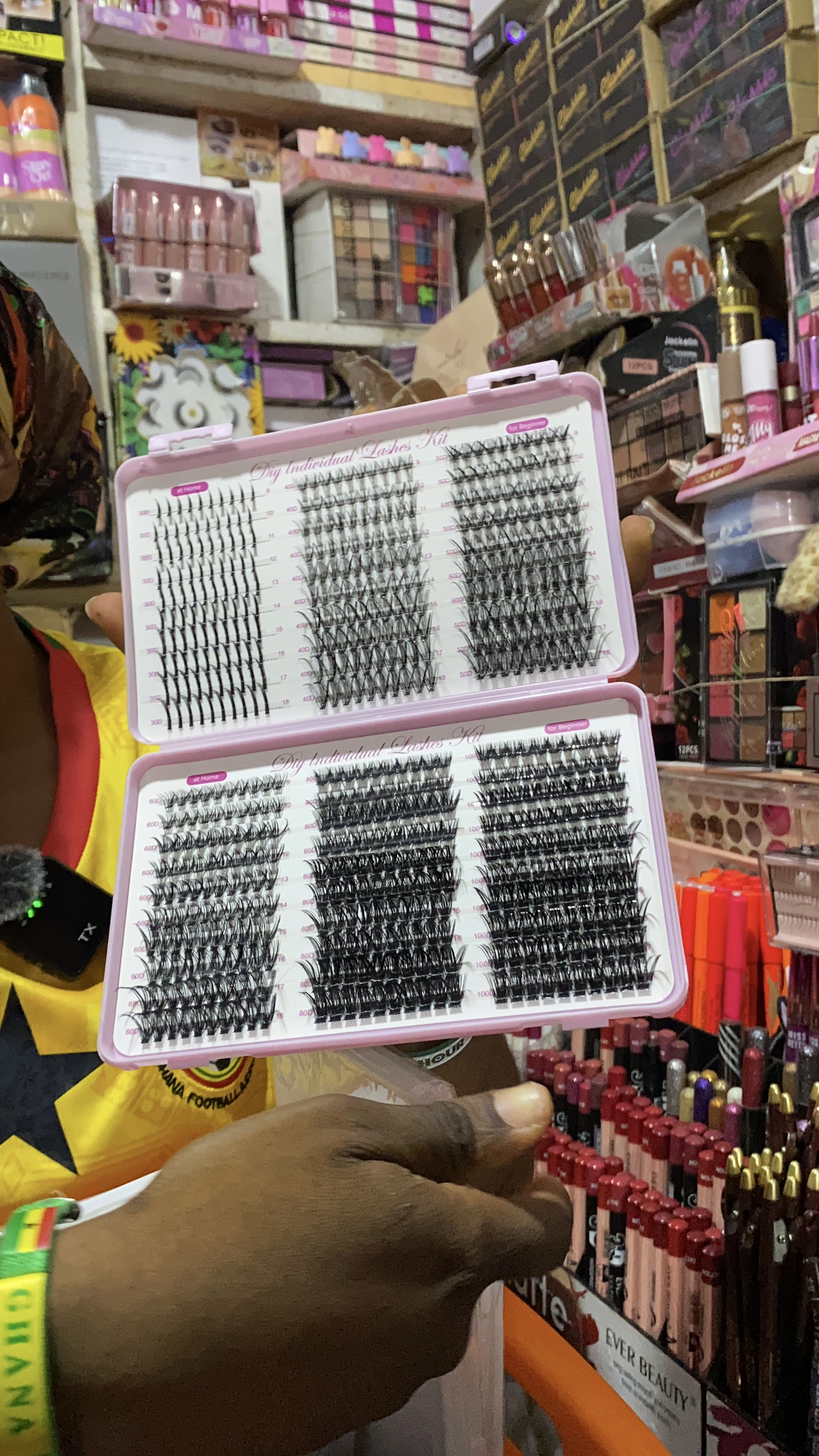 DIY Cluster lashes with Spikes