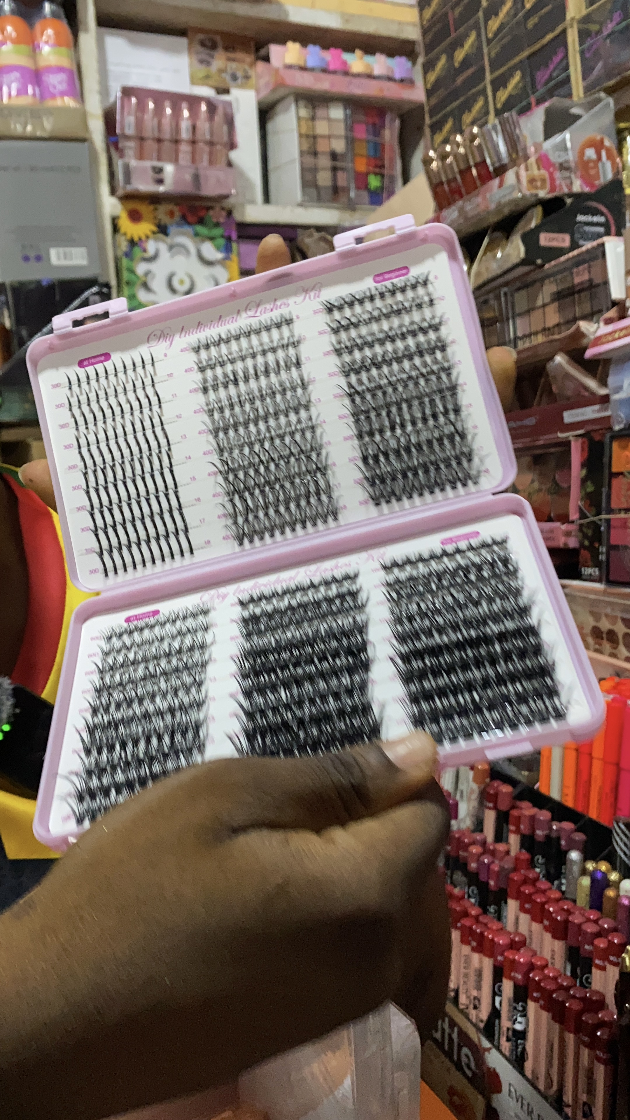 DIY Cluster lashes with Spikes